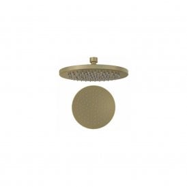Eastbrook Meriden Metal Shower Round 250mm Easy Cleaning Brushed Brass   98.2104