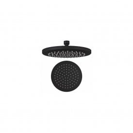 Eastbrook Meriden Metal Shower Round 250mm Easy Cleaning Matt Black   98.2103