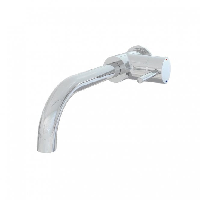Eastbrook  Meriden Wall Mounted Curving Spout Single Lever Side Action Basin Mixer (New) Chrome 98.4013