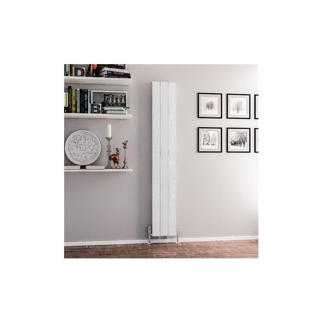 Eastbrook  Mersey 1800mm x 280mm Aluminium Radiator Matt White   41.0449