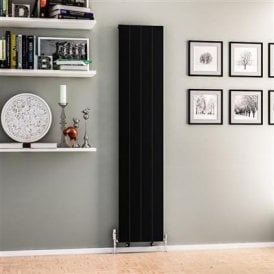 Eastbrook Mersey 1800mm x 375mm Aluminium Radiator Matt Black   41.0460