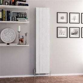 Eastbrook Mersey 1800mm x 375mm Aluminium Radiator Matt White   41.0450