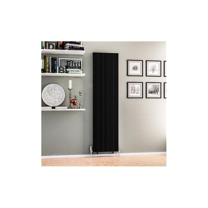 Eastbrook  Mersey 1800mm x 470mm Aluminium Radiator Matt Black   41.0461