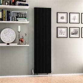 Eastbrook Mersey 1800mm x 470mm Aluminium Radiator Matt Black   41.0461