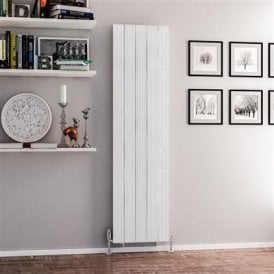 Eastbrook Mersey 1800mm x 470mm Aluminium Radiator Matt White   41.0451
