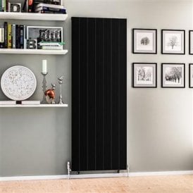Eastbrook Mersey 1800mm x 660mm Aluminium Radiator Matt Black   41.0463