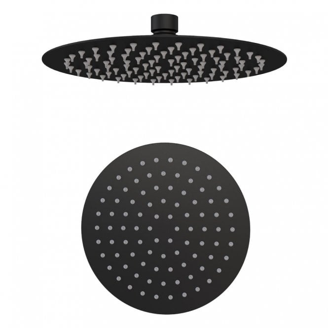 Eastbrook  Modern Round Overhead Shower Head Matt Black   60.1015