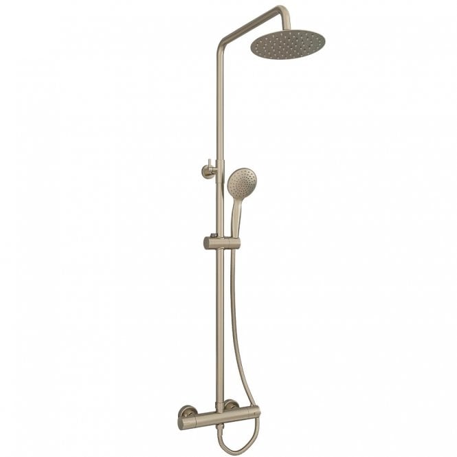 Eastbrook  Modern Round Thermostatic Shower Brushed Brass   60.1005