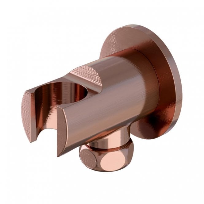 Eastbrook  Modern Round Wall Elbow & Shower Handset Holder Brushed Bronze 60.2017