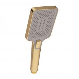 Eastbrook Modern Square 3 Function Shower Handset Brushed brass 60.2036