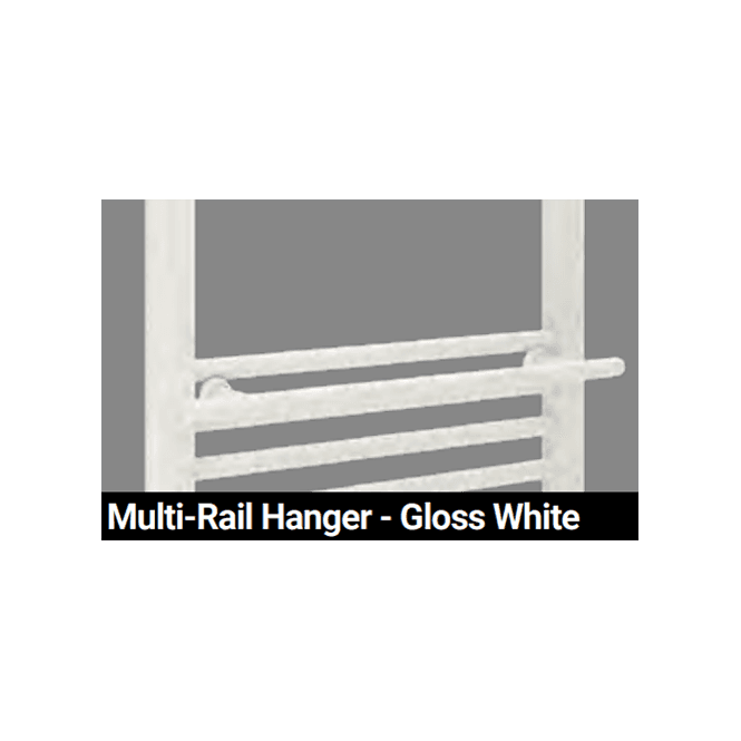 Eastbrook  Multirail Straight Towel Hanger 500mm Gloss White   101.0018