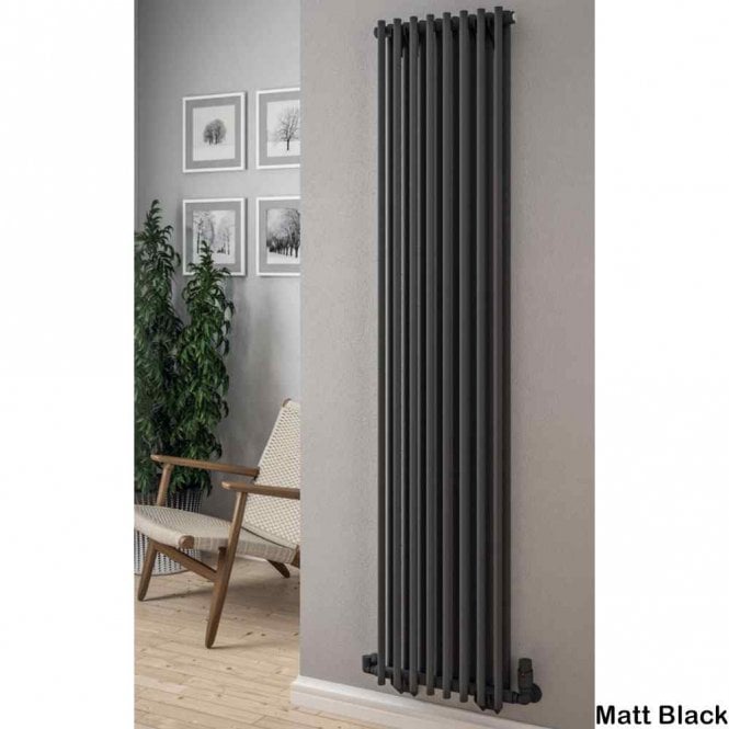 Eastbrook  Murano 1800mm x 310mm Radiator Matt Black   89.0922