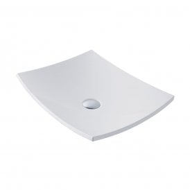 Eastbrook Natura 50cm x 40cm Cast Marble Sit On Basin White   51.030