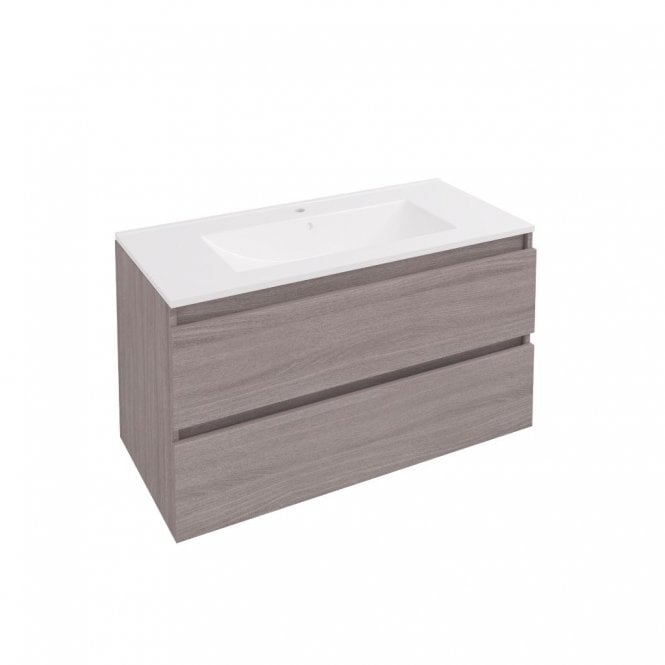Eastbrook  Olympia 100cm Wall Hung Drawer Unit Grey Oak 39.0011