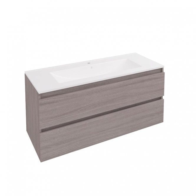 Eastbrook  Olympia 120cm Wall Hung Drawer Unit Grey Oak 39.0013