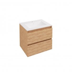 Eastbrook Olympia 60cm Wall Hung Drawer Unit Warm Oak 39.0005