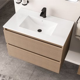 Eastbrook Olympia 800mm Square Ceramic Basin   103.018