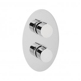 Eastbrook Oval Twin Plate Round Rings Chrome   68.0005