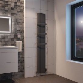 Eastbrook Peretti 1800mm x 280mm Aluminium Radiator Matt Anthracite   86.0054