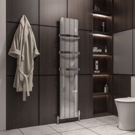 Eastbrook Peretti 1800mm x 375mm Aluminium Radiator Polished Aluminium   86.0178