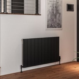 Eastbrook Peretti 600mm x 1040mm Aluminium Radiator Matt Black   86.0073