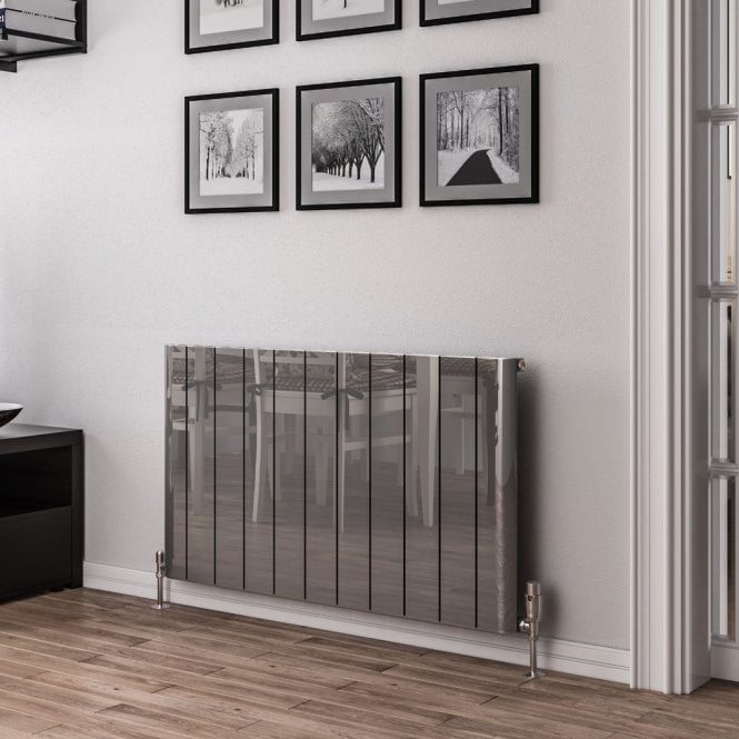 Eastbrook  Peretti 600mm x 1040mm Aluminium Radiator Polished Aluminium   86.0183
