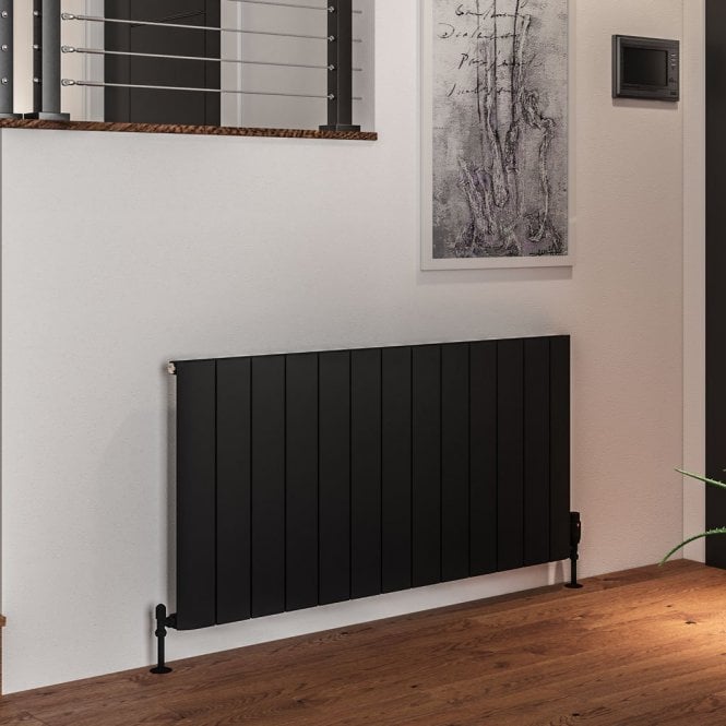 Eastbrook  Peretti 600mm x 1230mm Aluminium Radiator Matt Black   86.0076