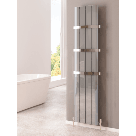 Eastbrook Peretti 600mm x 280mm Aluminium Radiator Polished Aluminium   86.0176