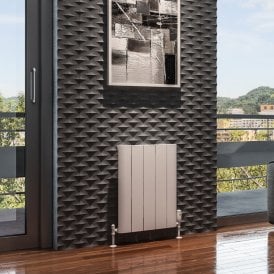 Eastbrook Peretti 600mm x 470mm Aluminium Radiator Matt White   86.0062