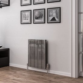 Eastbrook Peretti 600mm x 470mm Aluminium Radiator Polished Aluminium   86.0180