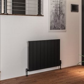 Eastbrook Peretti 600mm x 850mm Aluminium Radiator Matt Black   86.0070