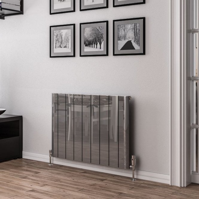 Eastbrook  Peretti 600mm x 850mm Aluminium Radiator Polished Aluminium   86.0182