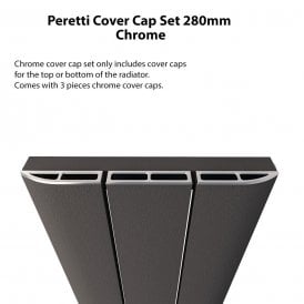 Eastbrook Peretti Cover Cap Set 280mm Chrome   86.0125