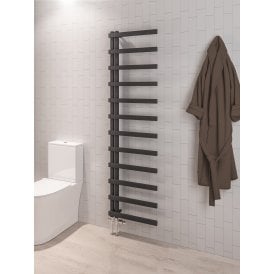 Eastbrook Platani 1800mm x 500mm Towel Rail Matt Anthracite   89.1344