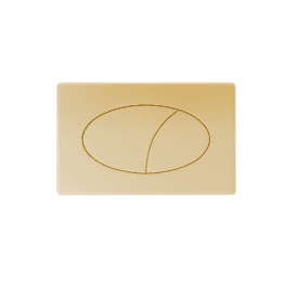 Eastbrook Pneumatic Round Push Plate Brushed Brass   90.0016