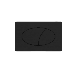Eastbrook Pneumatic Round Push Plate Matt Black   90.0015