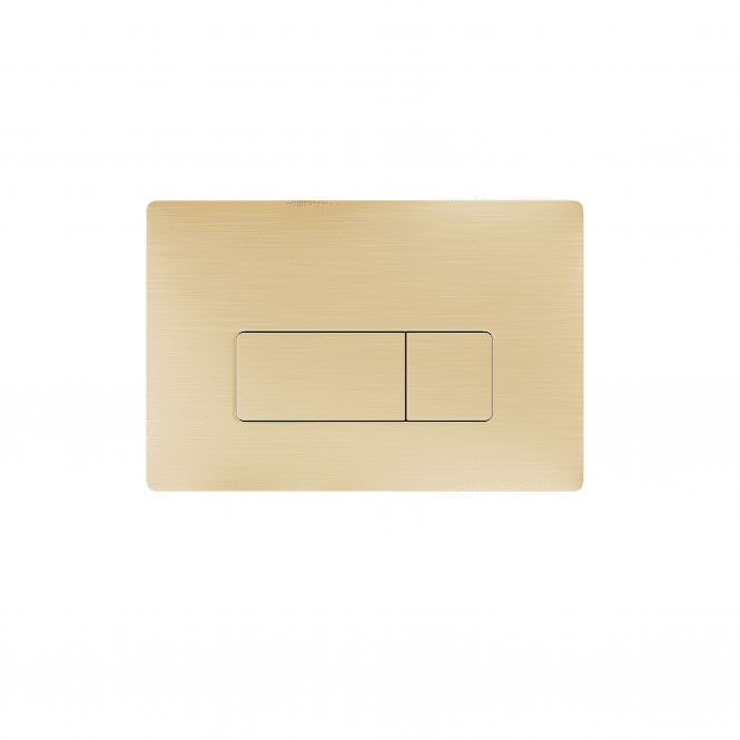 Eastbrook  Pneumatic Square Push Plate Brushed Brass   90.0013