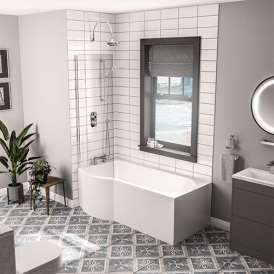 Eastbrook Portland 1500mm P Shaped Front Panel   42.5065