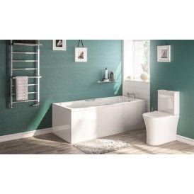 Eastbrook Portland 5mm Low Level Eco Twin Grip 1500mm x 700mm 147 Litre Bath   42.0194