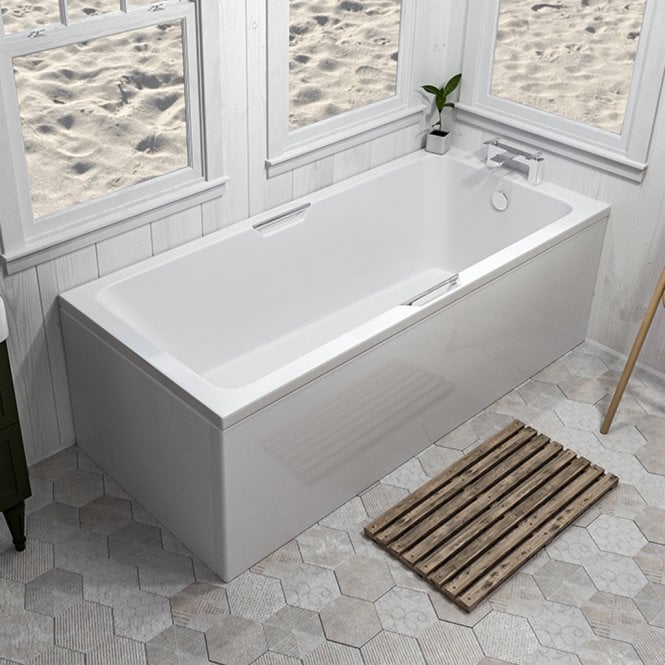 Eastbrook  Portland Beaufort Single Ended Twin Grip 1500mm x 700mm 200 Litre Bath   42.1028