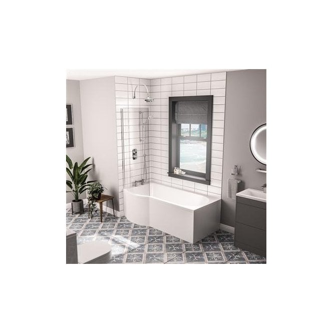 Eastbrook  Portland Beauforte P-Shaped 1500mm x 850mm x 750mm Left Hand 196 Litre Bath   42.1187