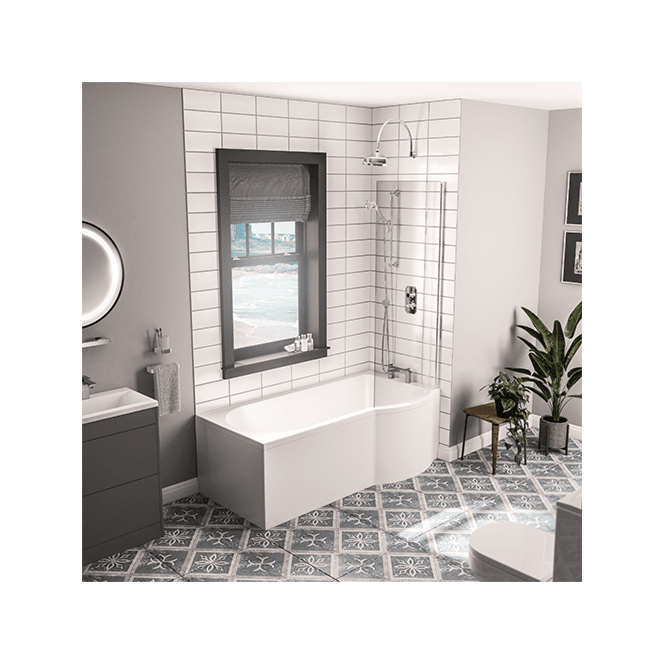 Eastbrook  Portland Beauforte P-Shaped 1500mm x 850mm x 750mm Right Hand 196 Litre Bath   42.1188
