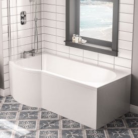 Eastbrook Portland Beauforte P Shaped 1600mm x 850mm x 700mm Right Hand 239 Litre Bath   42.1234