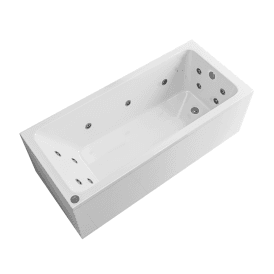 Eastbrook Portland Beauforte Single Ended 14 Jet Whirlpool 1700mm x 750mm 248 Litre Bath   42.2017