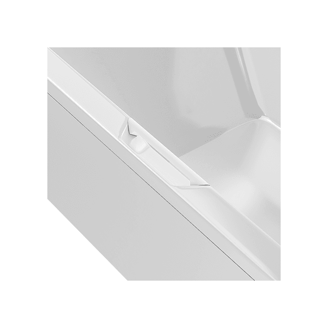 Eastbrook  Portland Chrome Grip (Single) Matt White   42.1002