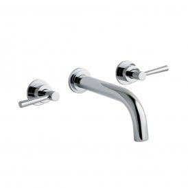 Eastbrook Prado Lever 3 Hole Wall Mounted Basin Mixer Chrome   79.0037