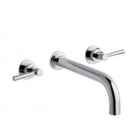 Eastbrook Prado Lever 3 Hole Wall Mounted Bath Filler Chrome   79.0038