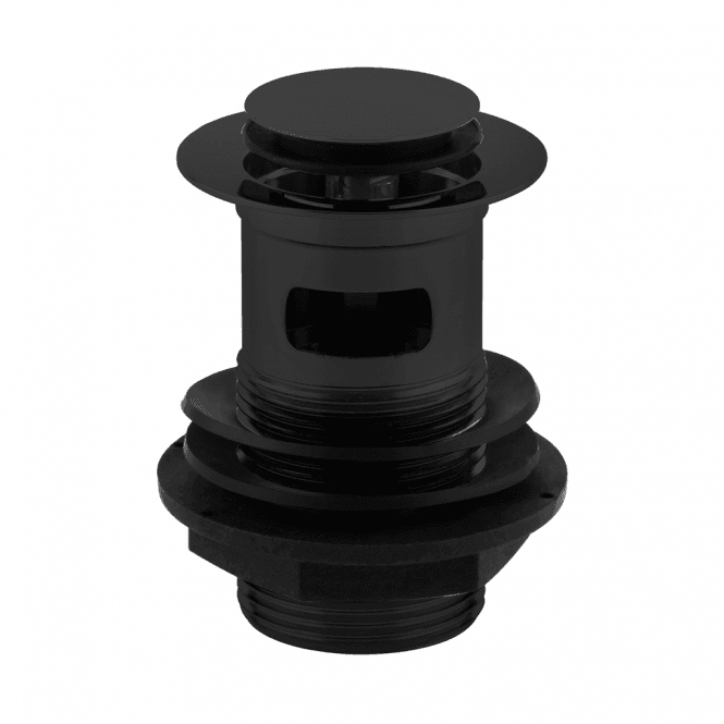Eastbrook  Push Button Basin Waste Matt Black   98.3001
