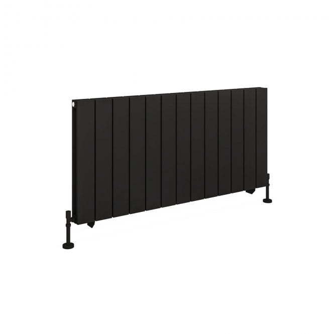 Eastbrook  Queenswood 600mm x 1261mm Aluminium Radiator Matt Black   81.0294