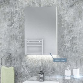 Eastbrook Ravini 400mm x 600mm x 120mm 1 Door Mirror Cabinet White   40.0022